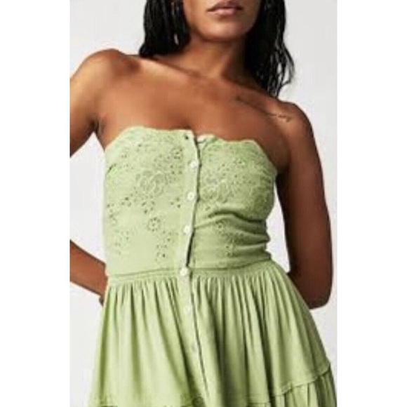 Free People Evelyn Eyelet Midi Dress - Picture 4 of 7